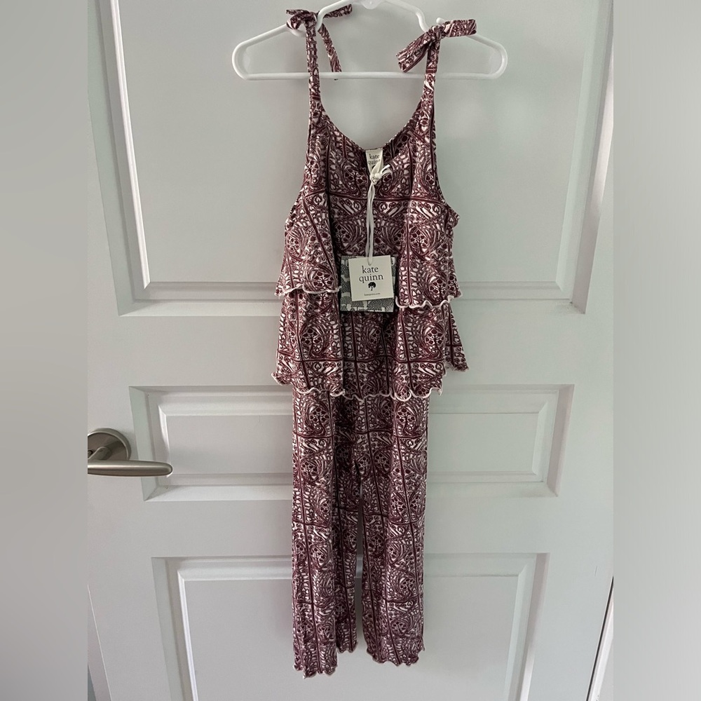 Kate Quinn 3T Ruffle Spaghetti Tie Jumpsuit - NWT